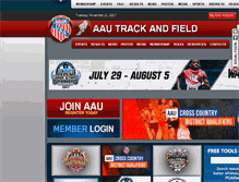 Tablet Screenshot of aauathletics.org